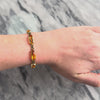 Vintage 14k Yellow Gold 19.38cttw Citrine Fantastic Checkerboard-Cut Bracelet - Video showing the piece