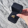 Heavy Vintage 14k Yellow Gold .38cttw Diamond Modernist Style Ring - Video showing the piece
