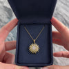 Vintage David Yurman Heavy 18k Yellow Gold Diamond Glittering Sun Motif Pendant - Video showing the piece