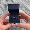 Vintage 14k Yellow Gold Ruby Blue Sapphire Unique Reversible Cabochon Flipping Ring - Video showing the piece