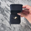 Vintage 14k Yellow Gold Pearl Diamond Lovely Bypass Ring - Video showing the piece