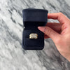 Vintage Heavy 14k Yellow & White Gold Diamond Dazzling Quatrefoil Ring - Video showing the piece