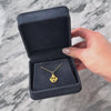 Art Nouveau Antique 14k Gold Synthetic Sapphire Natural Old Mine Cut Diamond Satin Charm / Pendant - Video showing the piece