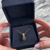 Vintage 14k Yellow Gold 1.73ct Garnet Braid-Detail Solitaire Pendant - Video showing the piece