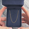 Vintage Italian 18k Yellow Gold Chic Flattened Cable 1.35mm Chain - Video showing the piece
