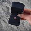 Vintage 14k White Gold Ruby .3ct Diamond Floral Halo Ring - Video showing the piece