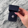 Vintage 18k White Gold [Custom Carat] Dazzling Accented Oval Ring - Video showing the piece