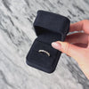 Vintage Platinum .205cttw Diamond Mixed Shaped Milgrain Band Ring - Video showing the piece