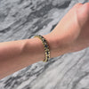 Vintage 14k Yellow Gold 5.8cttw Blue Sapphire Diamond Alternating Bracelet - Video showing the piece