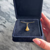 Antique Arts & Crafts 14k Yellow Gold Old Mine Cut Diamond Satin Charm / Pendant - Video showing the piece