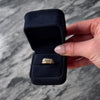 Antique Art Deco 14k Yellow Gold .207cttw Old Mine Diamond Trio Ring - Video showing the piece