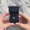 Vintage 14k White Gold .86ct Blue Sapphire Diamond Stunning Oval Solitaire Ring - Video showing the piece