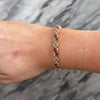 Vintage 14k Yellow Gold 2.48cttw Diamond 2.45cttw Ruby Beautiful Sparkling Link Bracelet - Video showing the piece