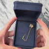 Vintage Italian 18k Yellow Gold Comedy Tragedy Drama Mask Stickpin Pin - Video showing the piece
