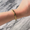 Vintage 18k Yellow Gold 3.3cttw Tourmaline Interlocking Oval Link Bracelet - Video showing the piece