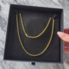 Vintage Italian 14k Yellow Gold Simple Rolo Chain Necklace  - Video showing the piece