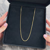 Vintage 14k Yellow Gold 1.6mm Dimensional Box Chain - Video showing the piece