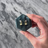 Vintage 14k Yellow & White Gold Diamond Two-Tone Geometric Huggie Earrings - Video showing the piece