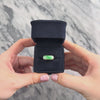 Vintage 14k Rosy Yellow Gold 2.5ct Jade Sleek East-West Bar Ring - Video showing the piece