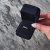 Vintage 18k Rose Gold Pink Sapphire Diamond Line Ring -  Video showing the piece