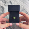 Vintage 14k Yellow Gold .92ct Chrome Diopside Geometric Dual-Texture Ring - Video showing the piece
