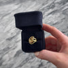 Vintage Heavy 18k Yellow Gold Ruby Mystical Intertwined Snakes Ring - Video showing the piece