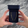 Vintage Italian 18k Yellow Gold Elongated Bar Links Necklace - Video showing the piece