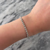 Vintage 14k White Gold 4.71cttw Diamond Gleaming Dazzling Tennis Bracelet - Video showing the piece