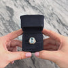 Vintage 14k White Gold 6.71ct Blue Topaz Striking Tall Intricate Openwork Ring - Video showing the piece