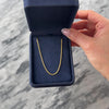 Vintage Italian 18k Yellow Gold 1.5mm Chic Wheat Chain - Video showing the piece