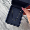 Vintage 14k White Gold .9mm Classic Box Chain - Video showing the piece