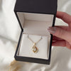 Vintage 14k Yellow Gold .32cttw Diamond Swirling Light Slide Pendant - Video showing the piece