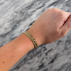 Vintage Lightweight 10k Yellow Gold Brushed Crossover X Link Bracelet - Video showing the piece
