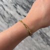 Vintage French 18k Yellow Gold Infinity Detail Milgrain Link Bracelet - Video showing the piece