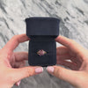 Vintage 14k Yellow Gold .88cttw Purple Garnet Pink Tourmaline Bright Twirling Flower Ring - Video showing the piece