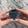 Vintage Small 14k Yellow Gold .61cttw Blue Sapphire Diamond Stacked Duo Stud Earrings - Video showing the piece