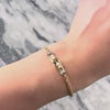 Vintage 14k Yellow Gold Pearl Diamond Rope Chain Buckle Bracelet - Video showing the piece