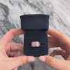 Vintage 14k Yellow Gold 2.54cttw Pink Sapphire Chic Triple Line Channel Band Ring - Video showing the piece