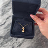Vintage 14k Yellow Gold Textured Whimsical Toadstool Mushroom Pendant - Video showing the piece