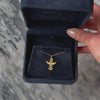 Vintage 14k Yellow Gold Emerald Stylized Bird Motif Pendant - Video showing the piece
