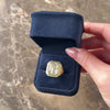 Vintage 14k Yellow Gold Chunky Ornate Monogrammed 