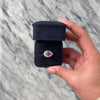 Vintage Heavy Platinum 1.5ct Pink Sapphire Diamond Chic Link Statement Ring - Video showing the piece