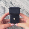 Antique Art Deco 14k Yellow & White Gold .74ct Old European Cut Diamond Incredible Hexagonal Openwork Solitaire Ring - Video showing the piece