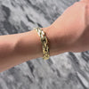 Vintage 14k Yellow Gold Elongated Geometric Chain Bracelet - Video showing the piece