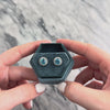 Vintage 14k White Gold 3.13cttw Swiss Blue Topaz .54cttw Diamond Bright Halo Stud Earrings - Video showing the piece