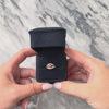 Vintage Lightweight 14k Yellow Gold Ruby Diamond Glittering East-West Eye Ring - Video showing the piece