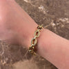 Vintage Italian 14k Yellow Gold Chunky Cable Chain Bracelet - Video showing the piece
