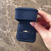 Vintage 14k Yellow & White Gold Old European Cut Diamond Dainty Shouldered Solitaire Ring - Video showing the piece