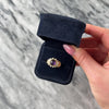Vintage 14k Yellow Gold 1.51ct Amethyst Pearl Ornate Clover Shoulder Cabochon Ring - Video showing the piece