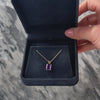 Vintage 14k Yellow Gold 2.6ct Amethyst Deep Purple Elegance Pendant - Video showing the piece